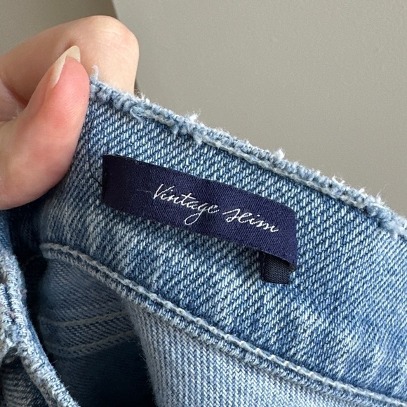 McGuire Denim Vintage Slim Raw Hem Light Wash Jeans, Size 25 - Picture 15 of 16